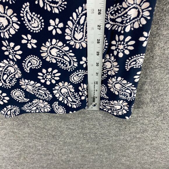 Tommy Hilfiger Dress Women 8 Black Paisley Sheath Midi Sleeveless Round Neck - Picture 8 of 9